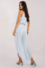 High Waist Fashion Pants Unique Style High Waist Pants Womens Airy Tie Waist Pants