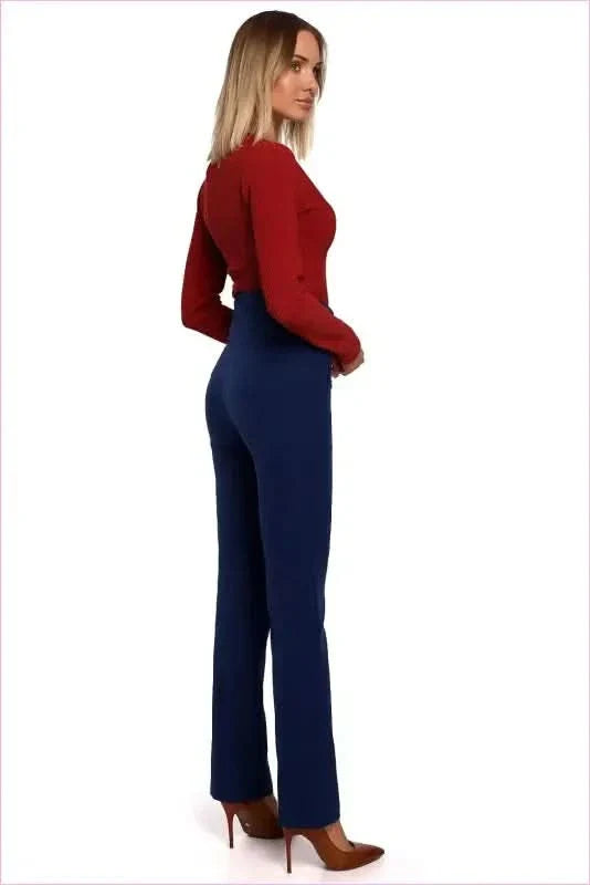 High Waist Fashion Trousers Unique Style