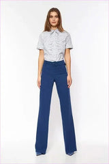 High Waist Flared Pants Unique Style Fashion