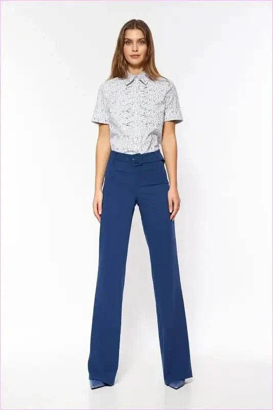 High Waist Flared Pants Unique Style Fashion