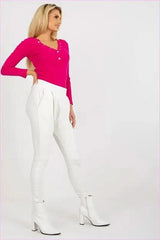 High Waist Zipper Sweatpants Fashion Style