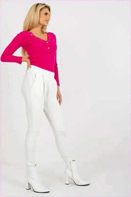 High Waist Zipper Sweatpants Fashion Style