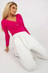 High Waist Zipper Sweatpants Fashion Style
