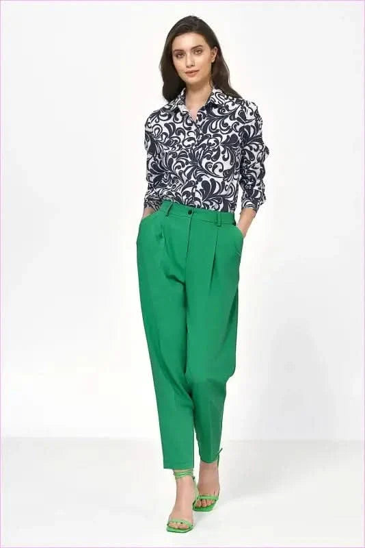 High Waisted Balloon Pants Unique Office Style Fashion
