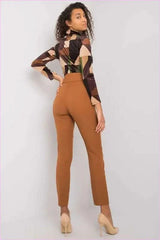 High Waisted Cigarette Pants Unique Style Fashion