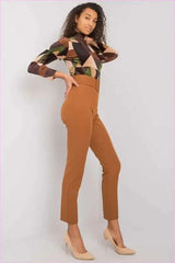 High Waisted Cigarette Pants Unique Style Fashion