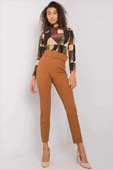 High Waisted Cigarette Pants Unique Style Fashion