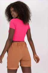 High Waisted Cotton Shorts Unique Style Fashion