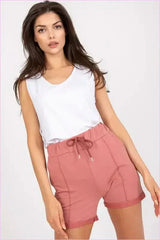 High Waisted Cotton Shorts Unique Style Fashion