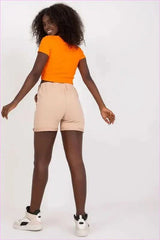High Waisted Cotton Shorts Unique Style Fashion