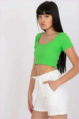High Waisted Cotton Shorts Unique Style Fashion