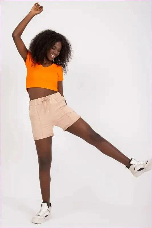 High Waisted Cotton Shorts Unique Style Fashion
