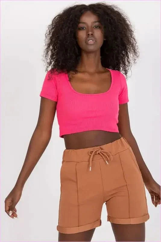 High Waisted Cotton Shorts Unique Style Fashion