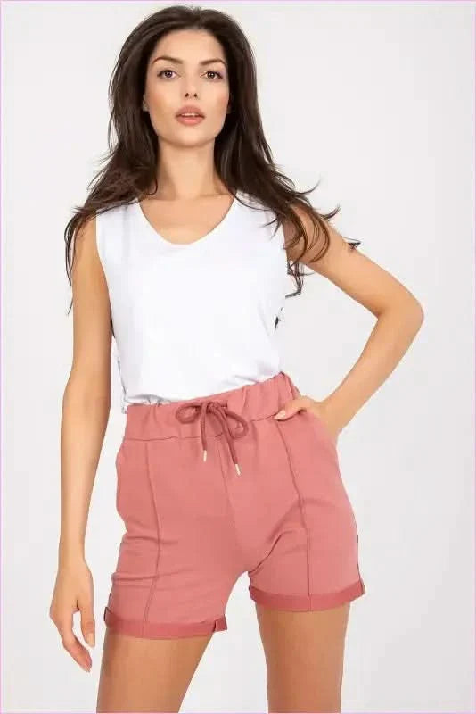 High Waisted Cotton Shorts Unique Style Fashion