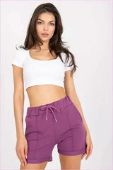 High Waisted Cotton Shorts Unique Style Fashion