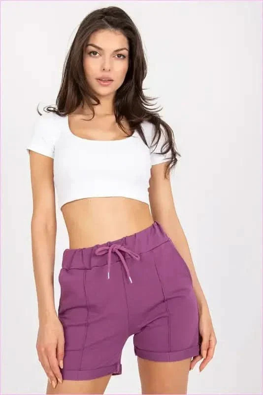 High Waisted Cotton Shorts Unique Style Fashion