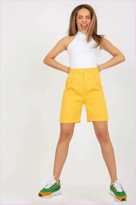 High Waisted Fashion Shorts Unique Style