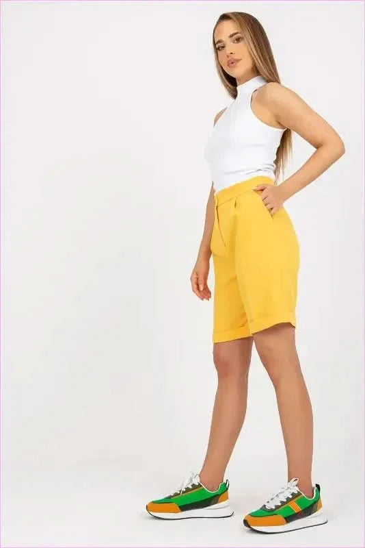 High Waisted Fashion Shorts Unique Style