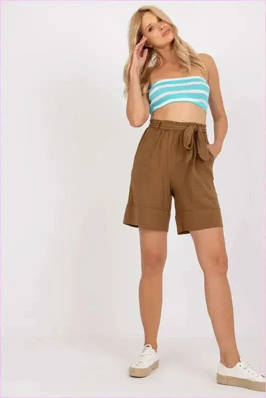 High Waisted Fashion Shorts Unique Style for Women