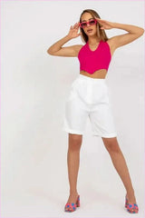 High Waisted Fashion Shorts Unique Style