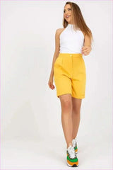 High Waisted Fashion Shorts Unique Style