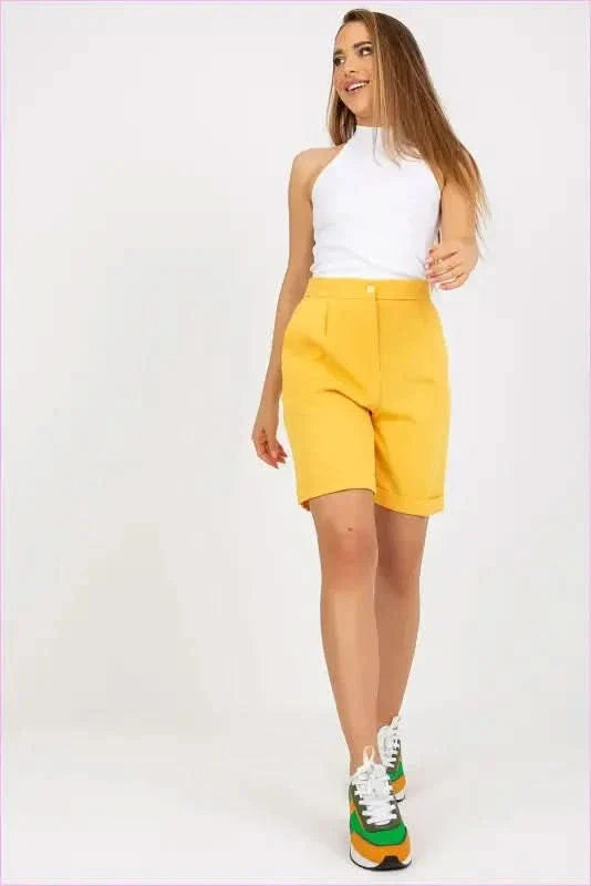 High Waisted Fashion Shorts Unique Style