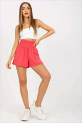 High Waisted Loose Fit Womens Fashion Shorts