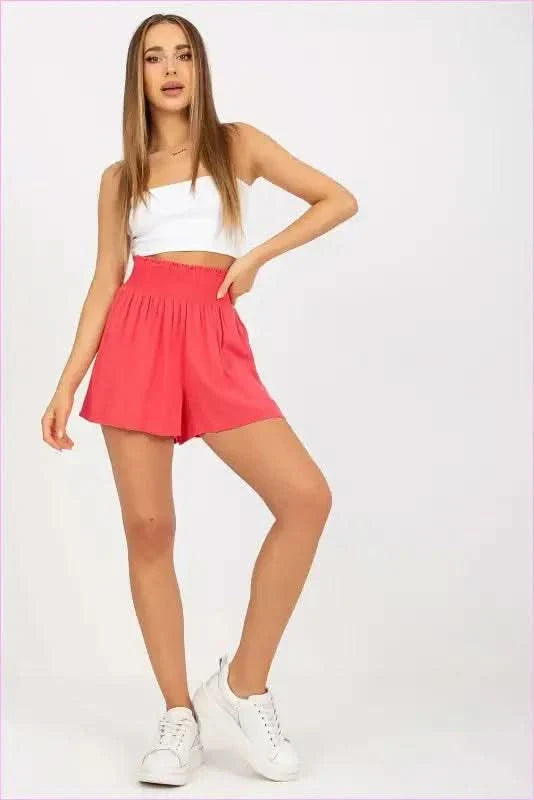High Waisted Loose Fit Womens Fashion Shorts