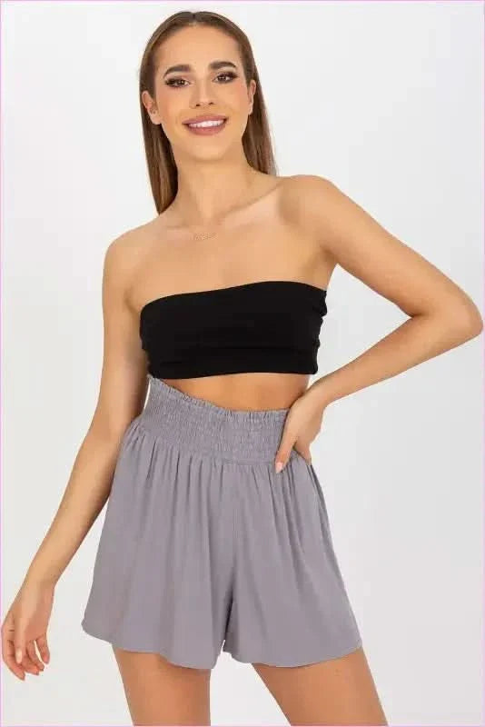 High Waisted Loose Fit Womens Fashion Shorts