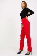 High Waisted Straight Leg Pants Fashion Style