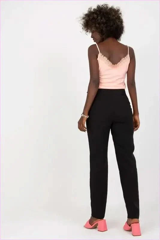High Waisted Straight Leg Pants Fashion Style