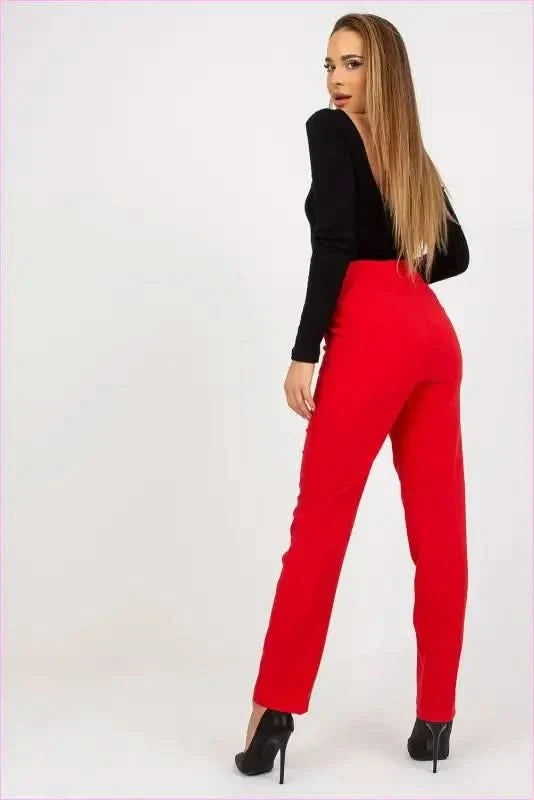 High Waisted Straight Leg Pants Fashion Style