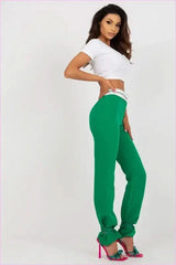 High Waisted Straight Leg Pants Unique Style Fashion