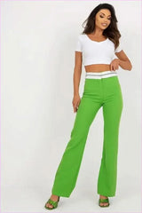 High Waisted Straight Leg Pants Unique Style Fashion