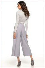 High Waisted Wide Leg Trousers Fashion Style