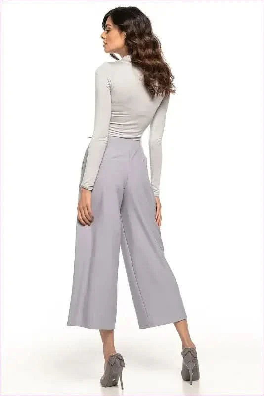 High Waisted Wide Leg Trousers Fashion Style