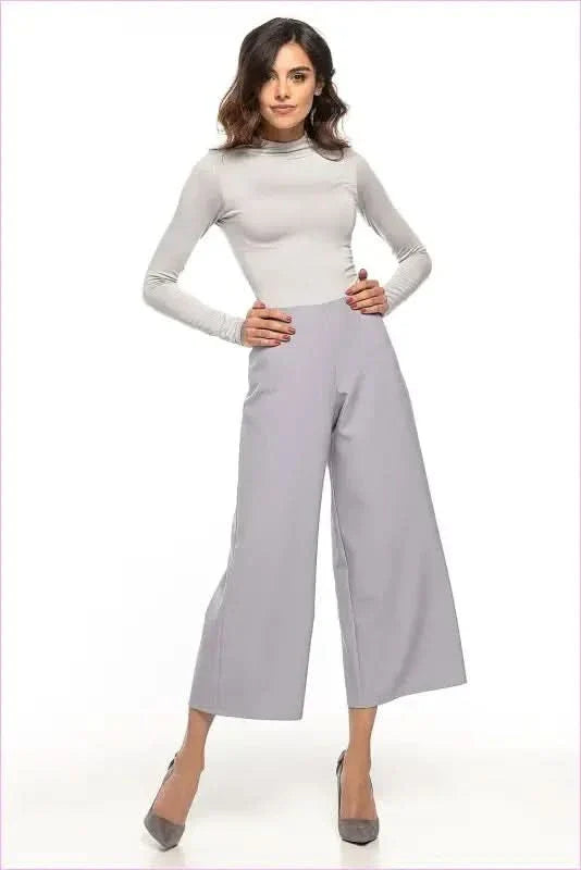 High Waisted Wide Leg Trousers Fashion Style