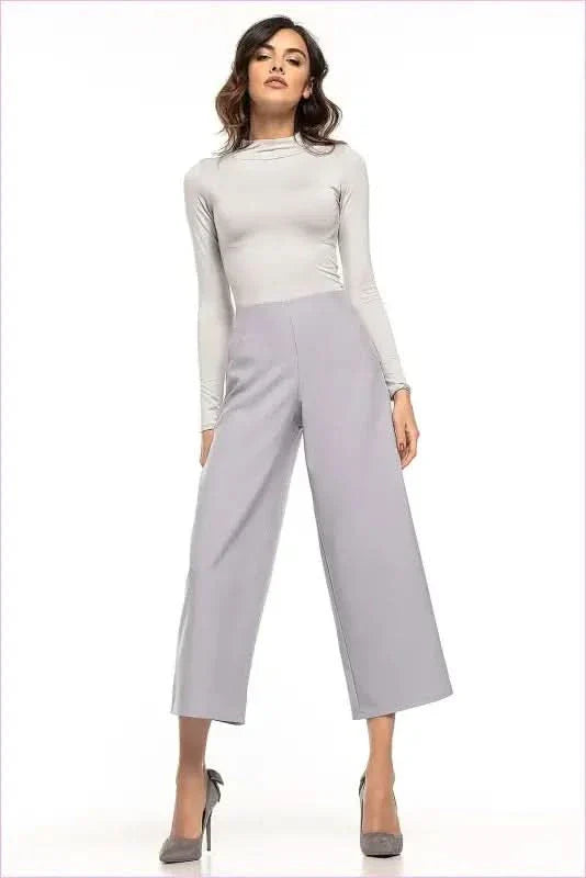 High Waisted Wide Leg Trousers Fashion Style