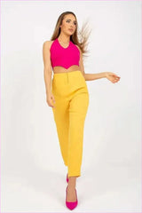 High Waisted Zipper Pants Fashion Style