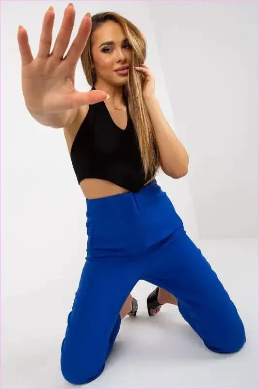 High Waisted Zipper Pants Fashion Style