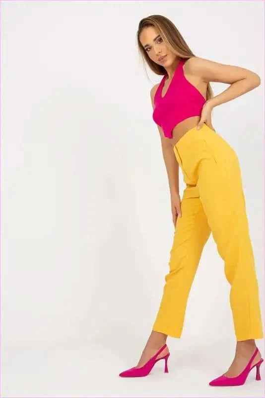 High Waisted Zipper Pants Fashion Style