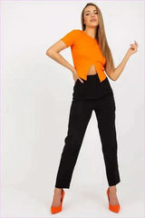 High Waisted Zipper Pants Fashion Style