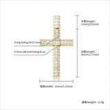 Iced out Stylish Cross Pendant Necklace for Hip-hop Vibe