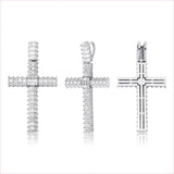 Iced out Stylish Cross Pendant Necklace for Hip-hop Vibe