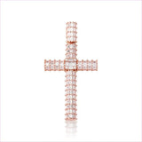 Iced out Stylish Cross Pendant Necklace for Hip-hop Vibe