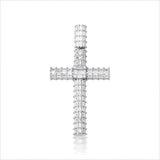 Iced out Stylish Cross Pendant Necklace for Hip-hop Vibe