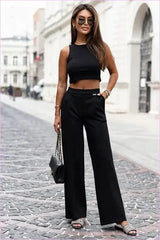 Jinny Cropped Pants Classic Fashion Style