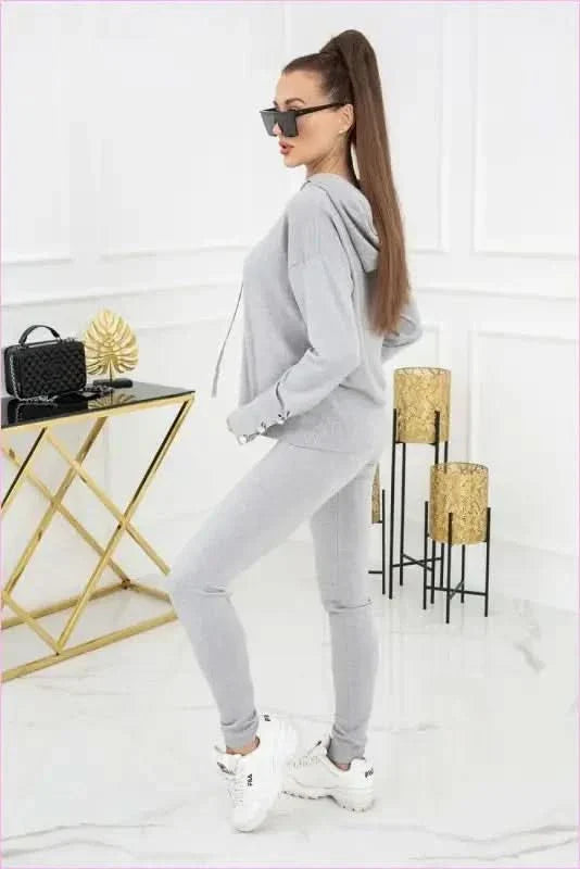 Kim Peral Buttons Unique Fashion Legging Set