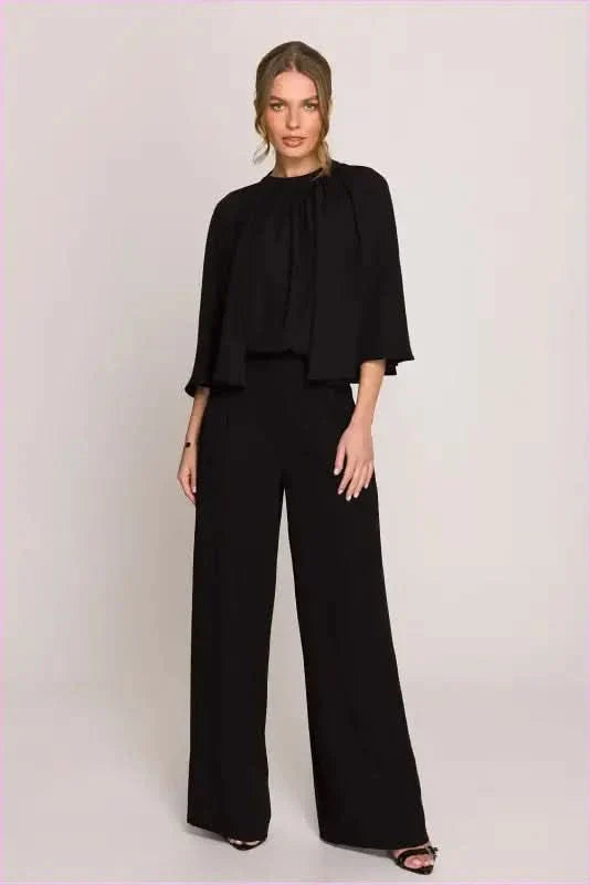 Kimono Sleeve Jumpsuit Unique Style