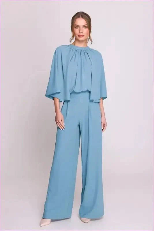 Kimono Sleeve Jumpsuit Unique Style